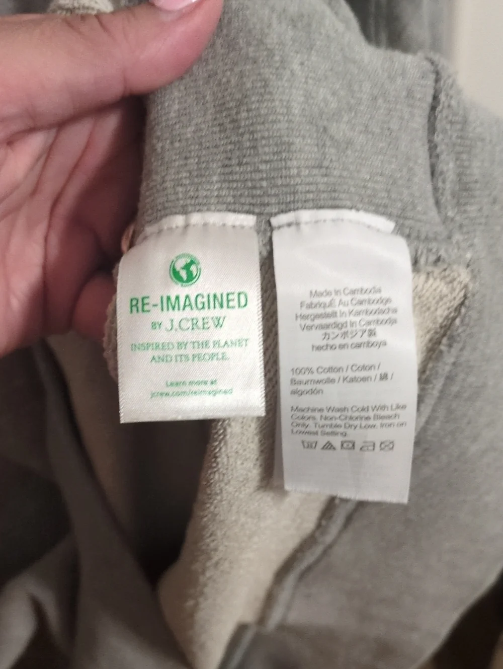 J. Crew 100% Cotton Terry Sweatshirt